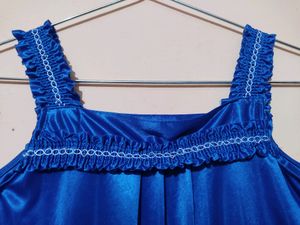 Two Piece Night Dress, Colour: Blue
