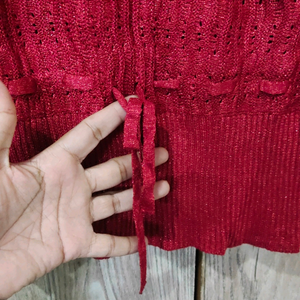 shimmer knitted top