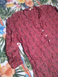 Patterned Button-Up Top