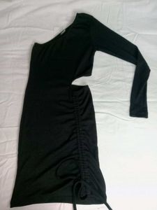 One Shoulder Bodycon Dress With Cutouts👗💅🏻