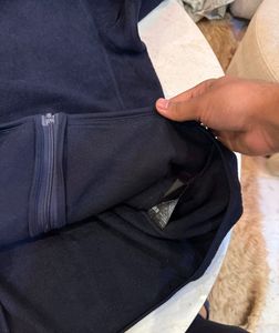 uniqlo Navy Blue Fleece Jacket