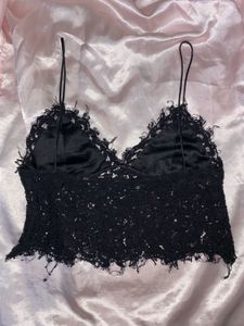Zara Sexy Black Lace Cami/Blouse/Top 🖤