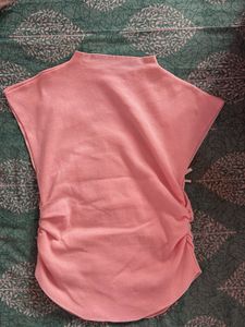 BOW DETAILED RUCHED TOP🎀