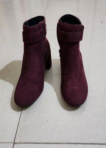 Dorothy Perkins Elegant Burgundy HeeledBoots