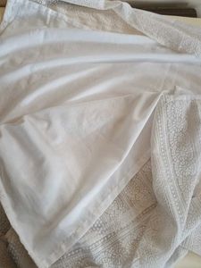 White CHIKANKARI KURTA