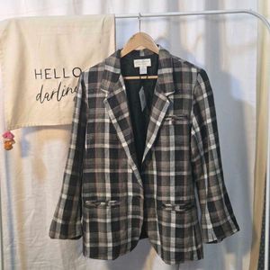Plaid Blazer