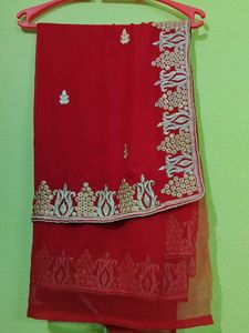 Heavy Border Saree
