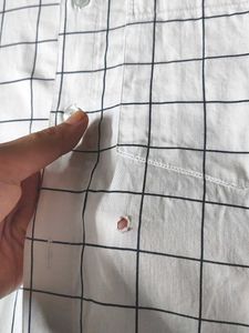 White Checked Shirt