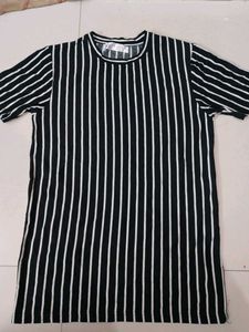 Striped Black & White Tee