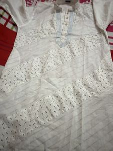 white kurta for men