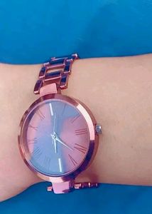Watch And Bracelet Combo- Brown