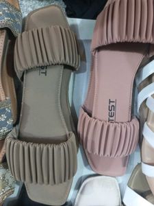 Pink Ruched Slides