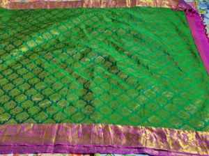 Green &amp; Pink Saree
