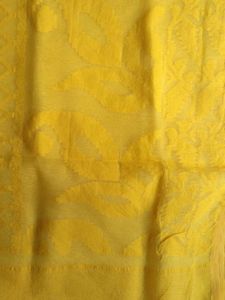 Elegant Yellow Jamdani cotton Saree