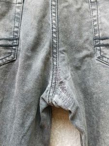 Distressed Gray Wash Jeans