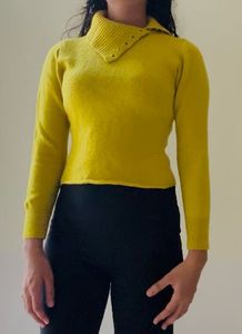 Yellow Turtleneck Sweater