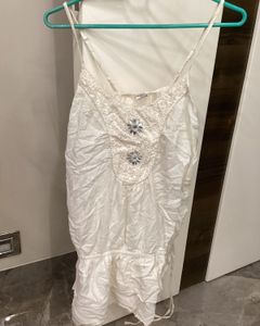 White Embroidered Top