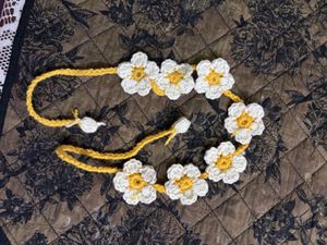 Daisy Crochet Hair Garland