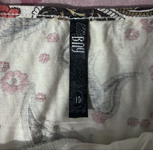 Y2k Paisley Lace Trim Tank Top