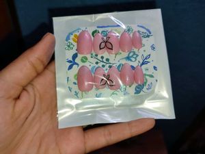 Pink Butterfly Press-On Nails( My Own Brand)