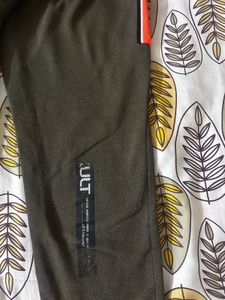 Casual Olive Green Track Pants