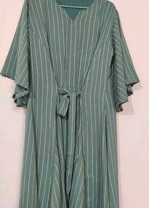 Women Midi Dress For Party Wear ( Olive Green 💚)