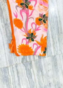 American Crep Febric Beautiful Printed Saree