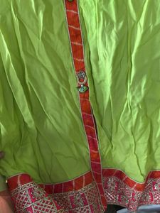 Green Embroidered party wear Kurta