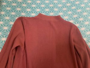 Winter Sale💗 Rust Mock Neck Long Sleeve Top