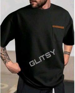 Men's Black T-Shirt with Pocket