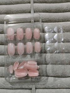 Press-On Nails - Pink Marble Design