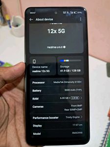 Realme 12x 5g (6gb,128gb)