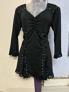Pintrest Corset Black Designer One Piece