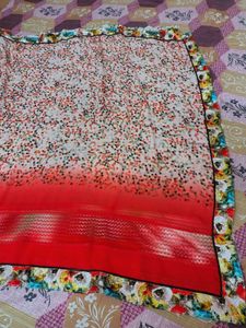 Elegant Ethnic saree with stiched blouse