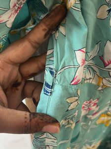Floral Print Shirt Dress