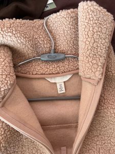 H&amp;M Beige Cozy Teddy Jacket/Size-S