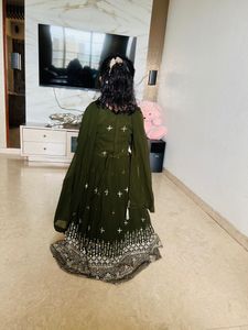 Mehndi Green Lehnga Choli