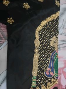 Elegant Black Embellished Blouse