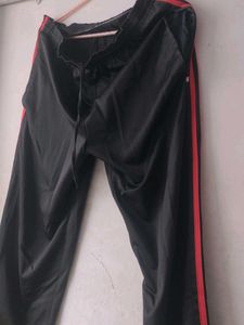 Track Pants with Red Stripe