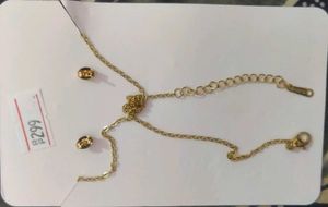 Gold Stainless Steel Jewelry Set