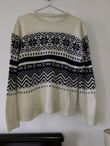 Patterned Knit Sweater