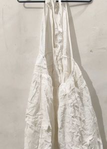 White Halter Dress
