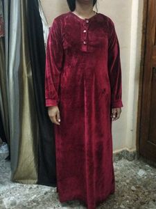 Maroon Colour Abaya Full Hight
