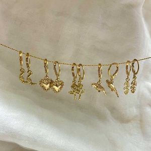 Beautiful Gold Huggies Earrings