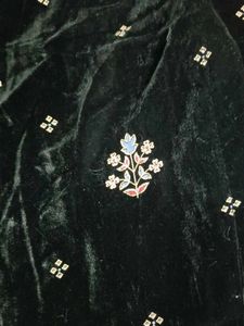 velvet black heavy suit