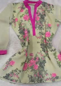 Pink Short Kurti 💕