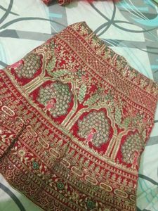 Red Embroidered Lehenga Choli