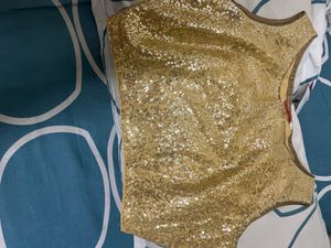 Gold Sequin Top