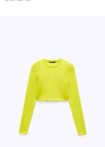 Neon Yellow Crop Top