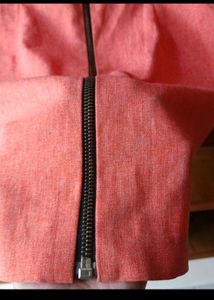 Coral &amp; Black Lace Dress